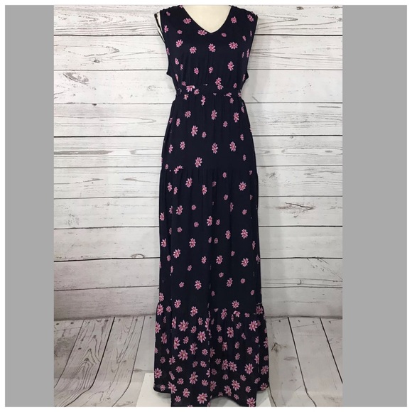 Style & Co Maxi Dress Floral Sleeveless Empire - Picture 3 of 11